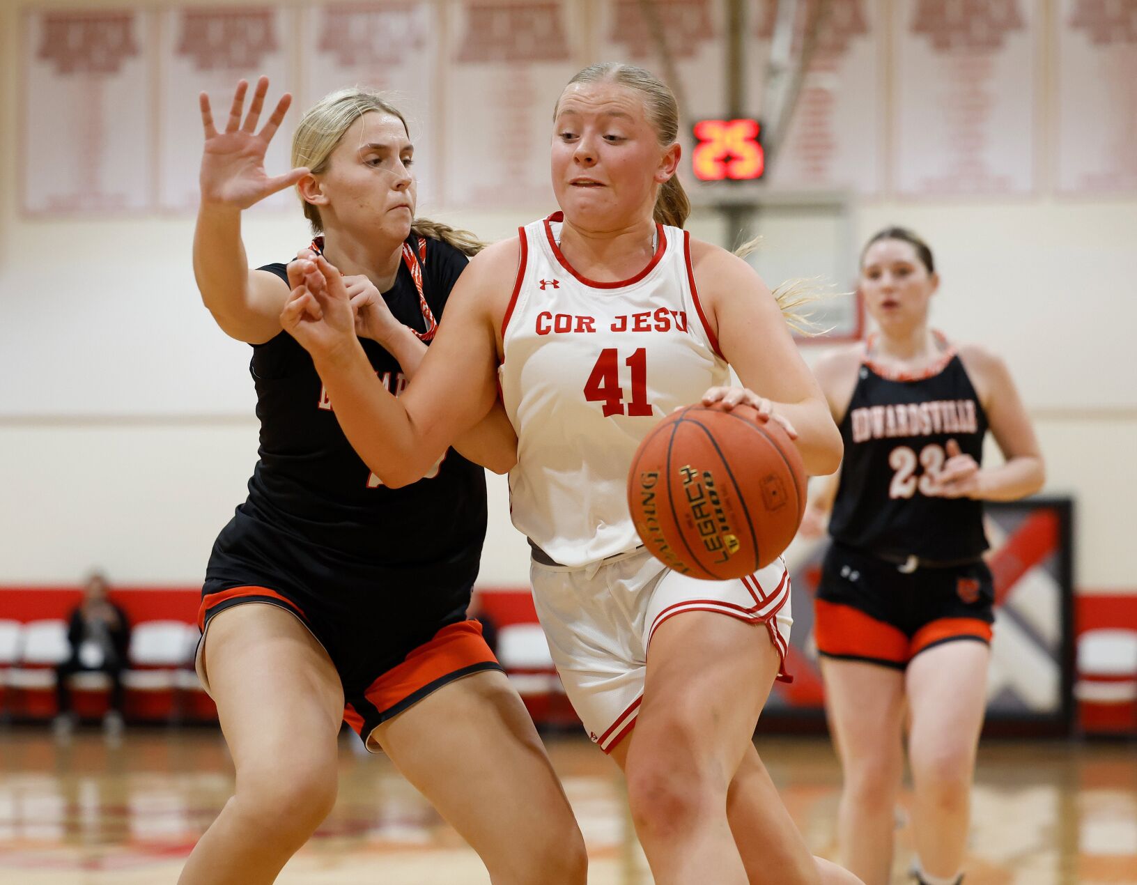 Visitation Christmas Tournament, first round: Edwardsville v. Cor Jesu